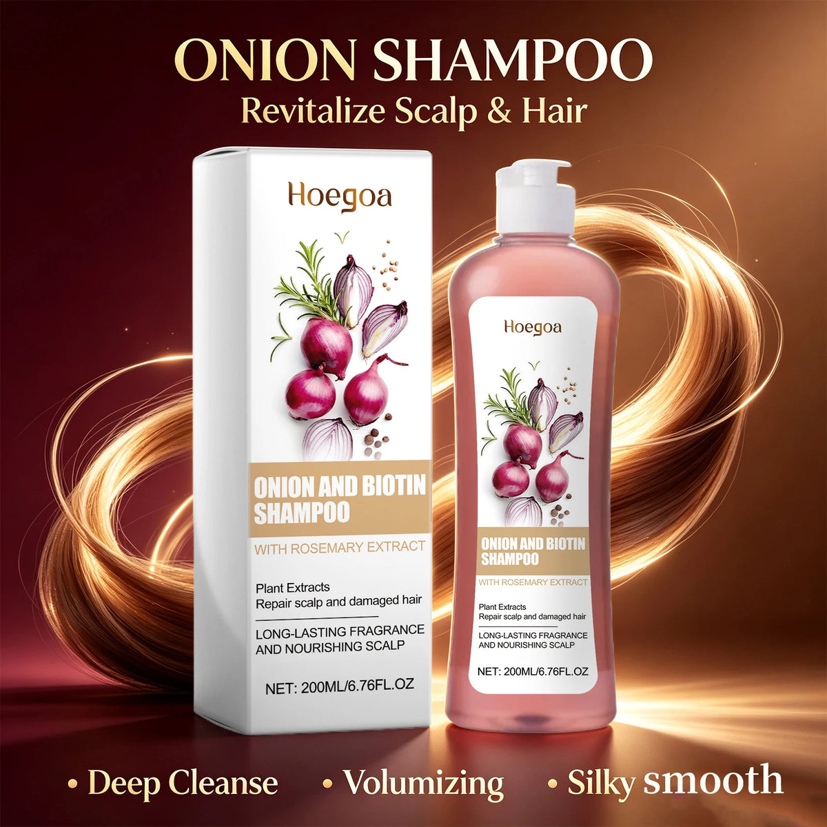 Onion and Biotin Repair Shampoo for Damaged Hair