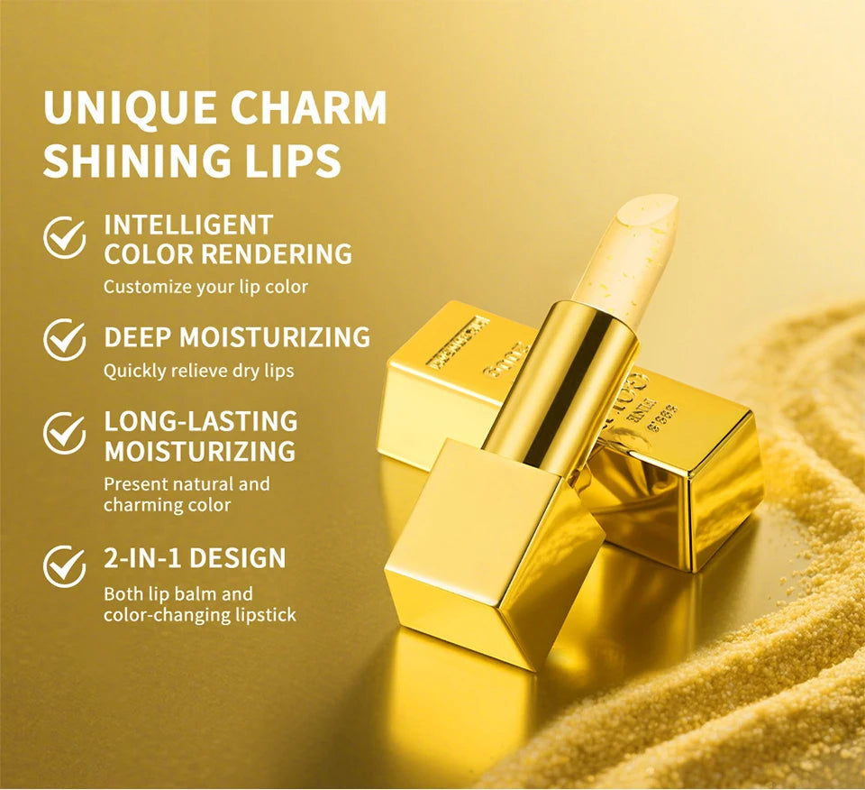 24K Gold Color-Changing Moisturizing Lip Balm - 9