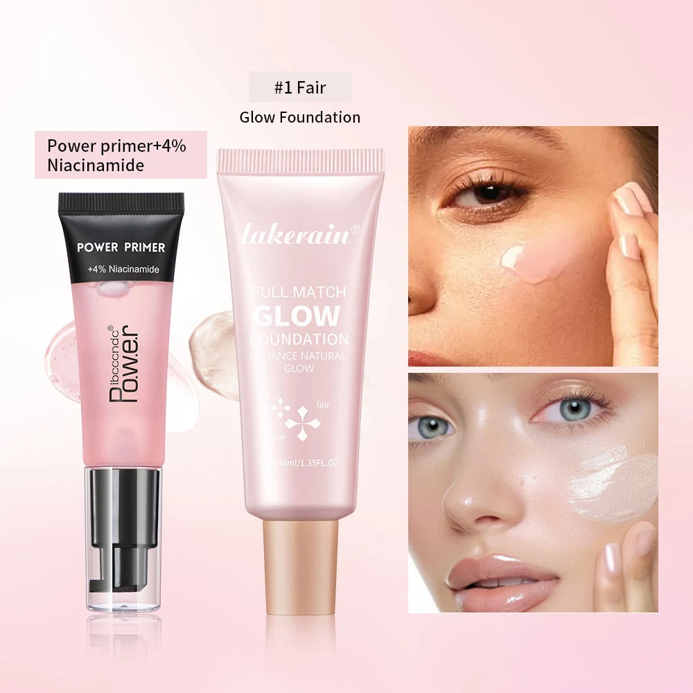 Hydrating Makeup Primer and Glow Foundation Set - 10
