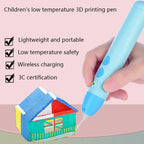 Low-Temperature 3D Printing Pen for Kids