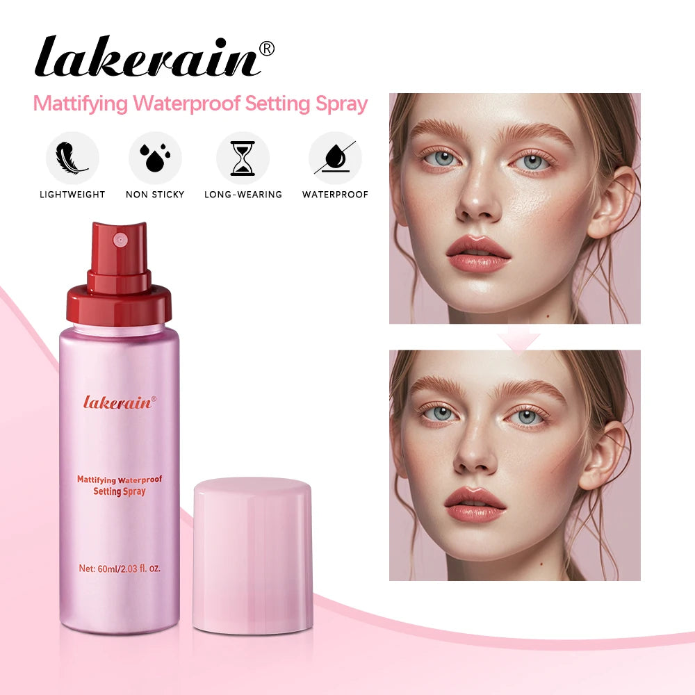 Long-Lasting Waterproof Matte Makeup Setting Spray