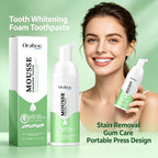 Whitening Foaming Toothpaste for Stain Removal and Deep Cleaning