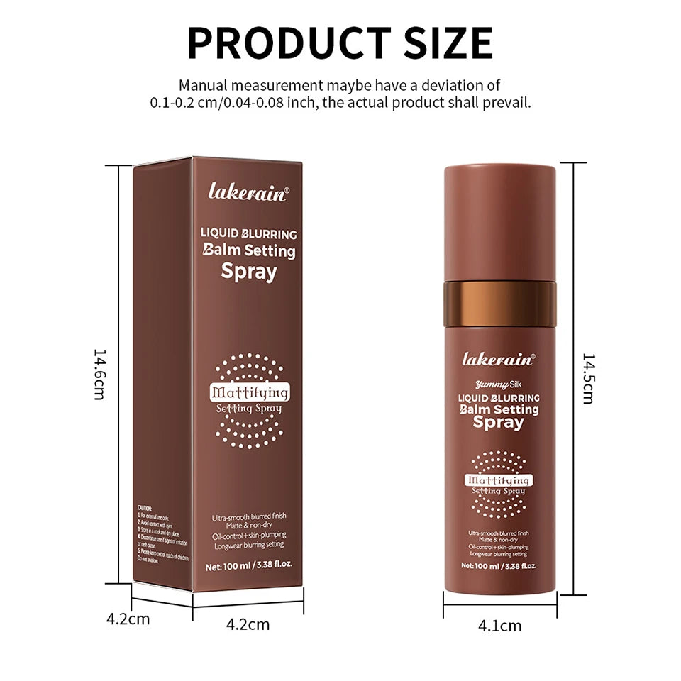 Long-Lasting Oil Control Liquid Blurring Matte Makeup Setting Spray