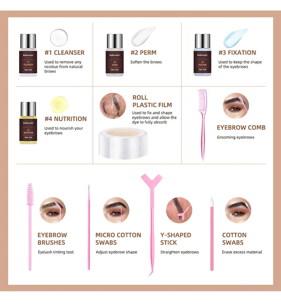 Professional Eyebrow Lamination Lifting and Styling Kit