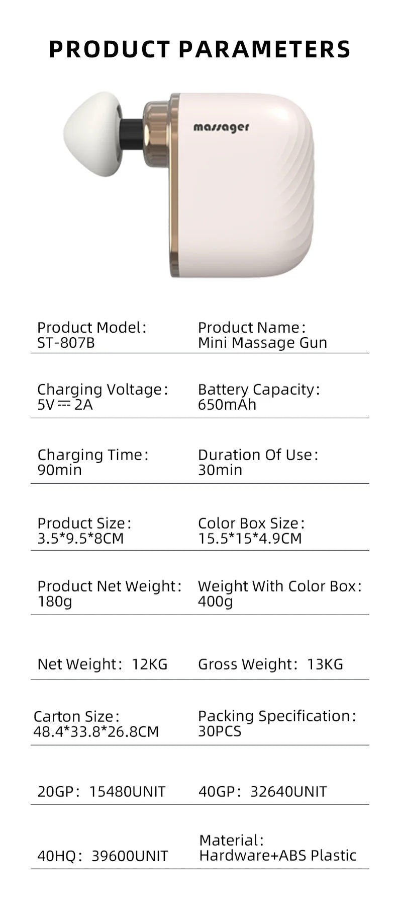 Portable Deep Tissue Muscle Massage Gun