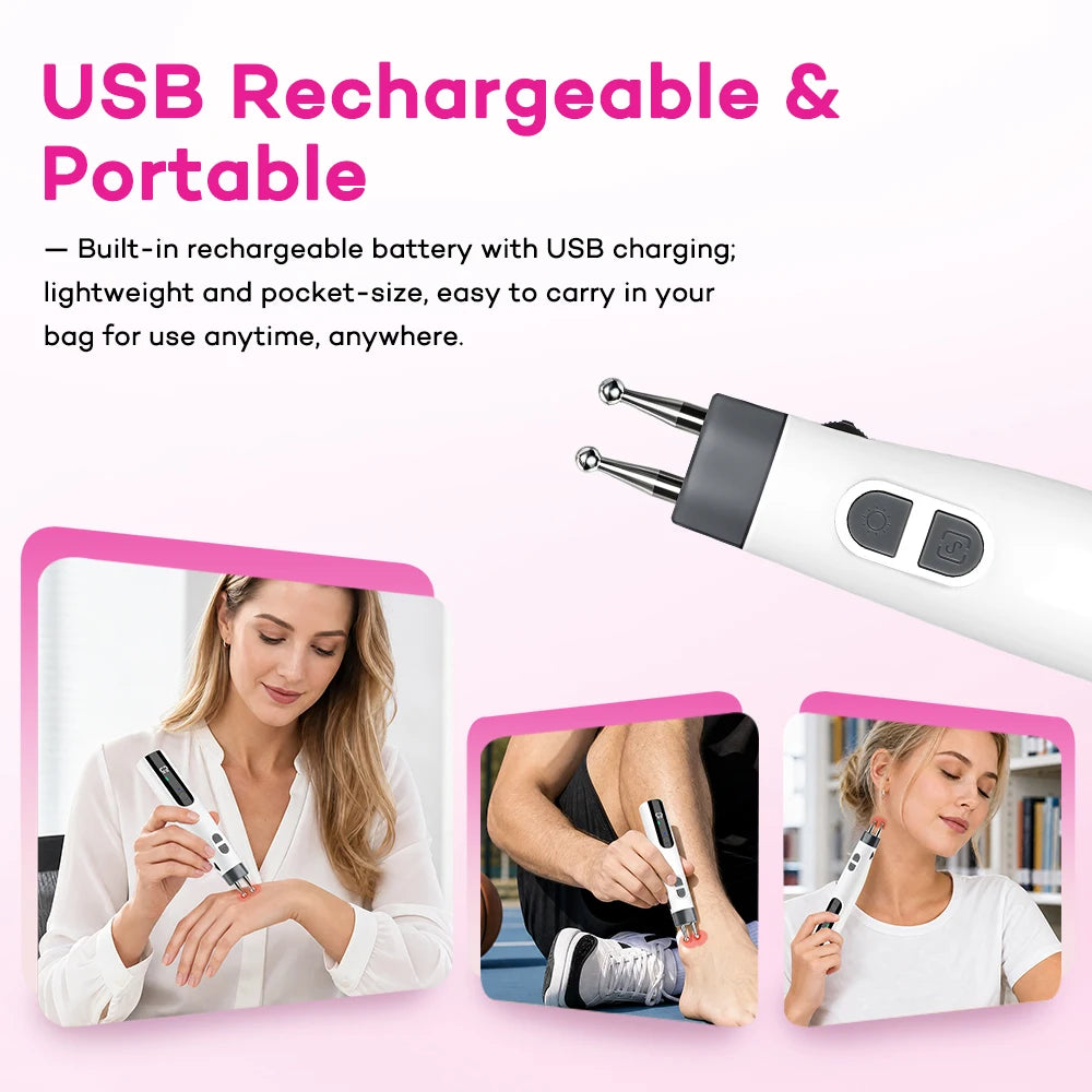 Handheld Electric Precision Massager for Face and Body