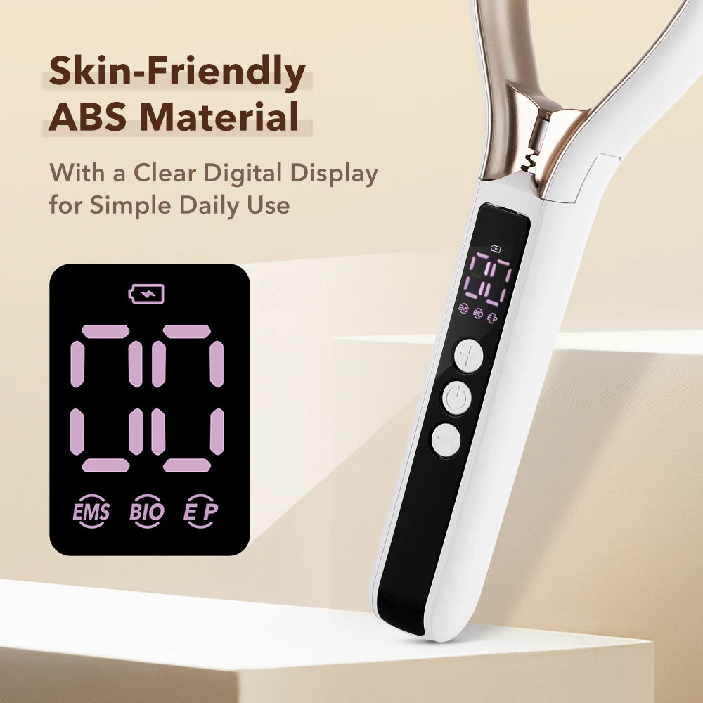 Microcurrent V-Shape Facial and Neck Lifting Roller Massager - 6