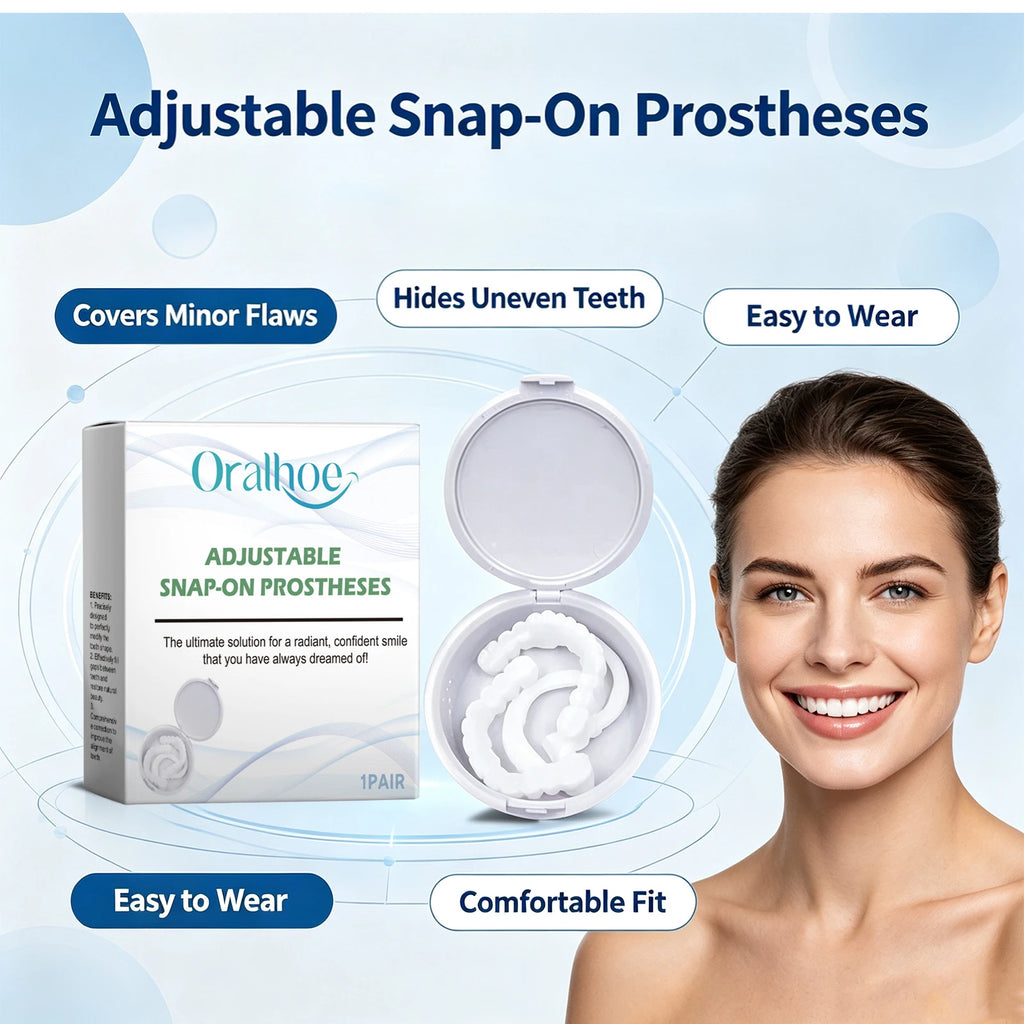 Adjustable Snap-On Dentures for Smile Makeover