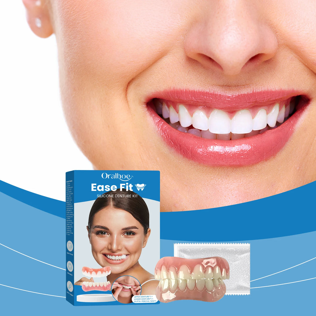 Comfortable Silicone Denture Set for Natural Smile Restoration