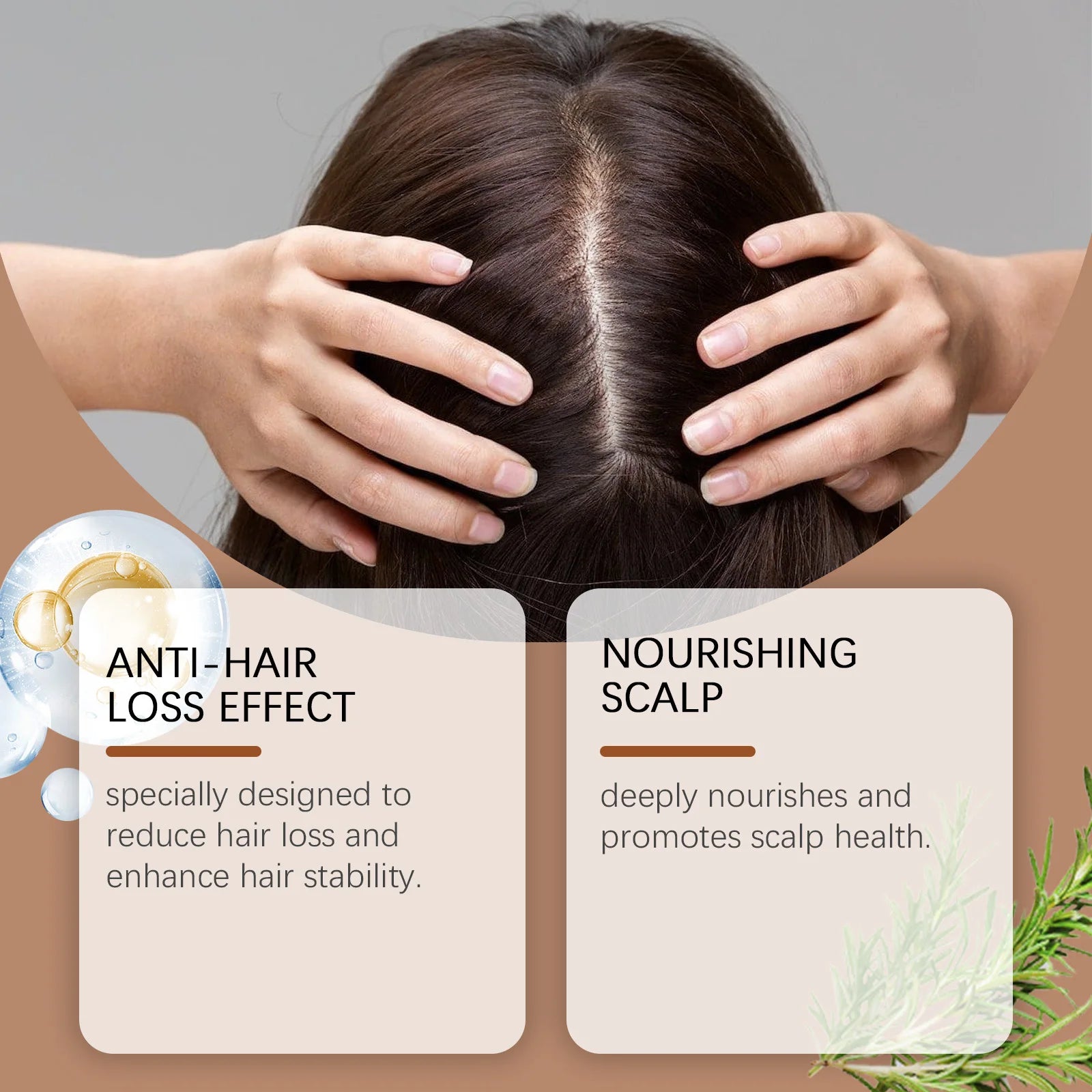Strengthening Hair Growth Shampoo for Damaged and Frizzy Hair - 3