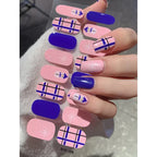 Christmas Snowflake Gel Nail Art Wraps
