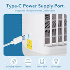 3-in-1 Portable Desktop Air Cooler and Humidifier Fan