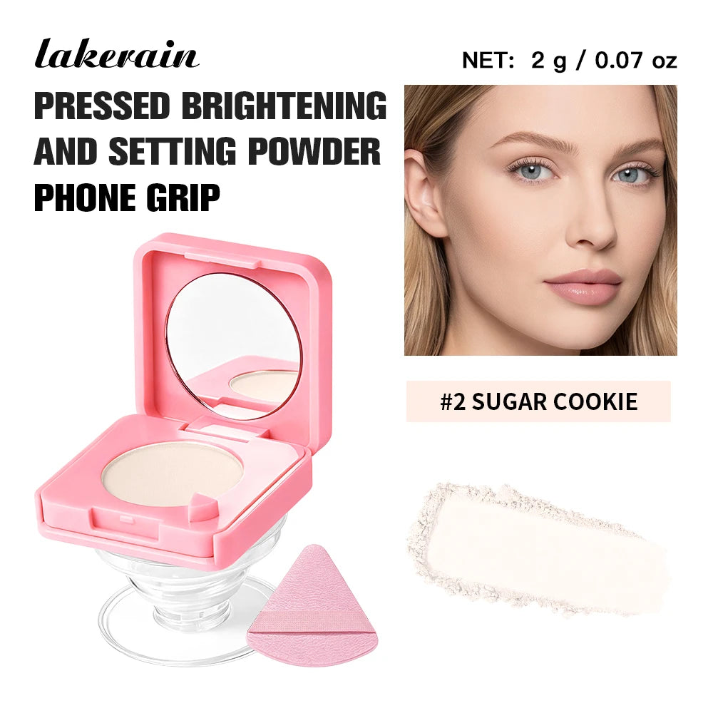 2-in-1 Oil-Control Pressed Setting Powder with Integrated Phone Grip