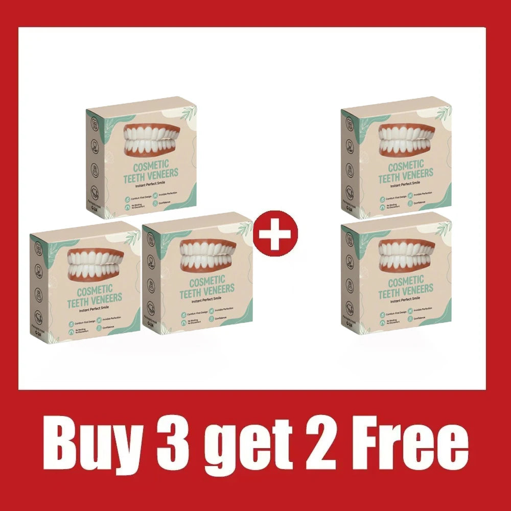 Comfort Fit Cosmetic Teeth Veneers for Instant Smile Makeover - 10