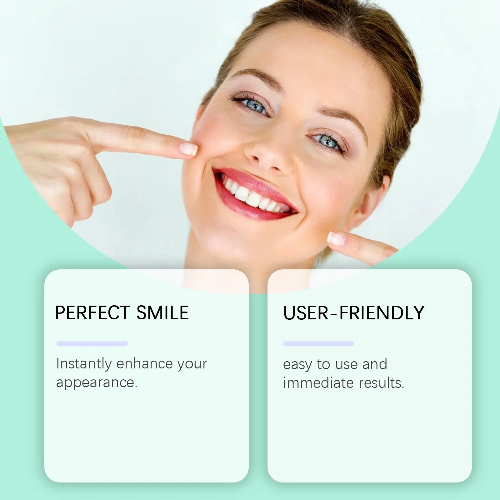 Flexible Silicone Cosmetic Denture Set for Temporary Smile Repair - 5