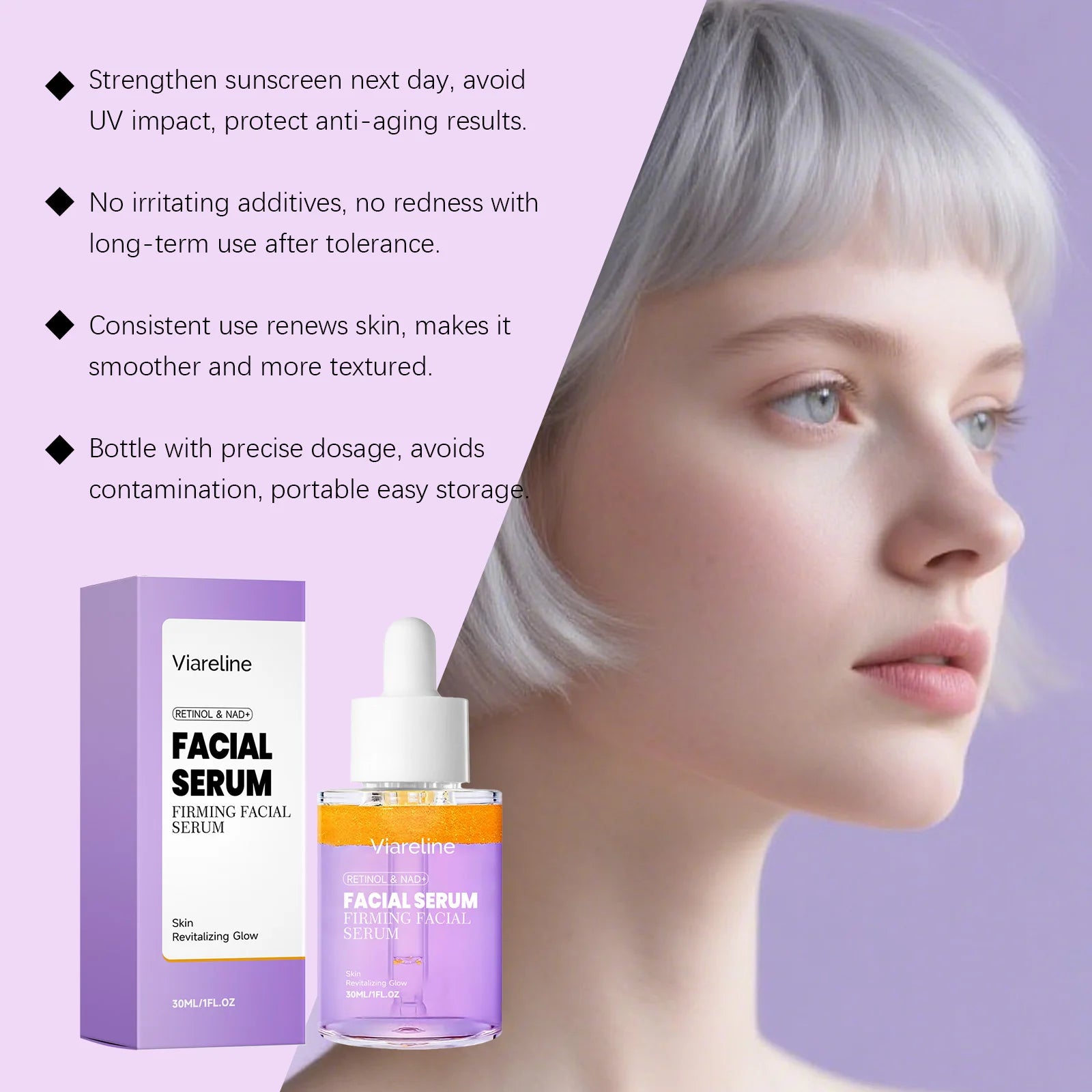 Anti-Aging Retinol and NAD+ Firming Facial Serum - 11