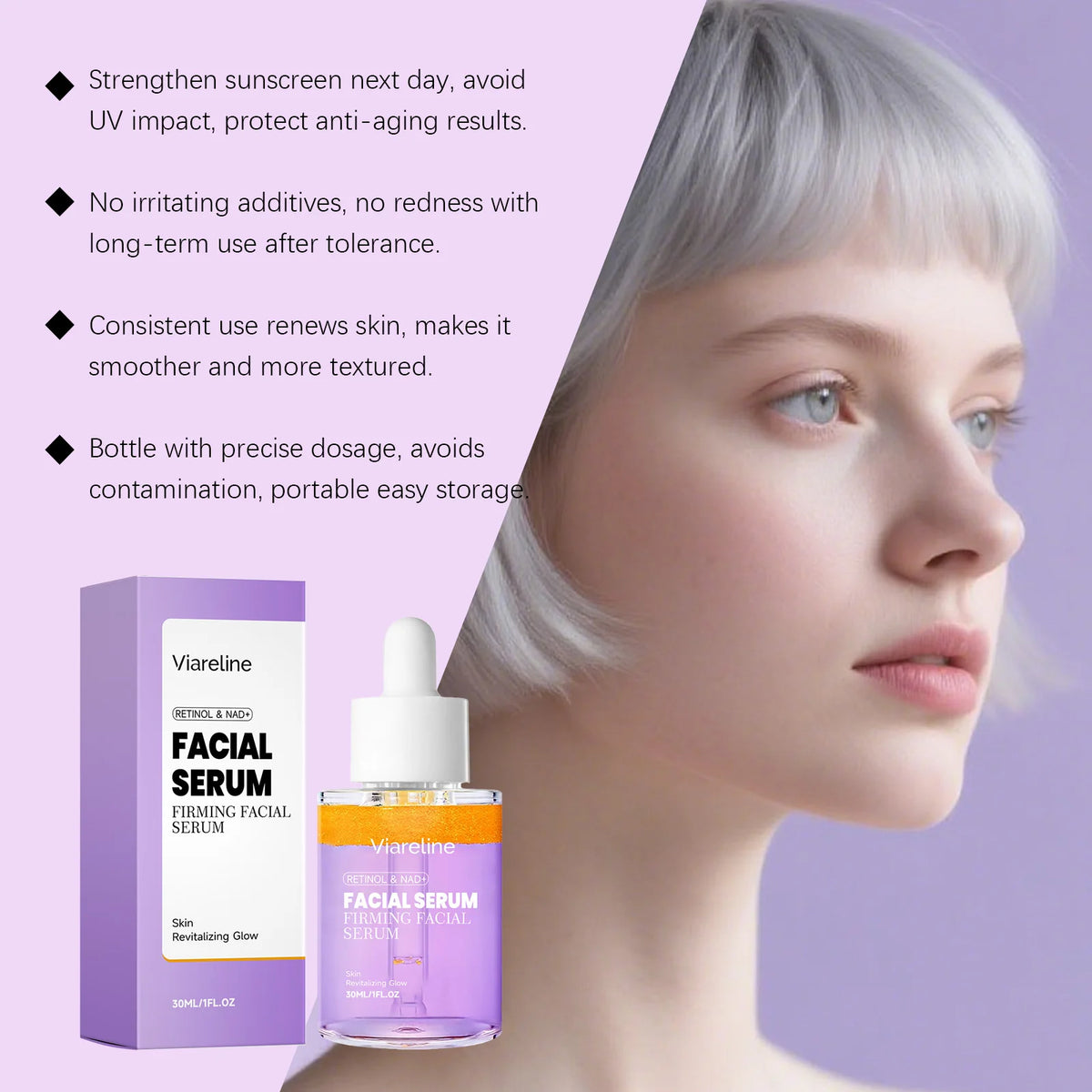 Anti-Aging Retinol and NAD+ Firming Facial Serum