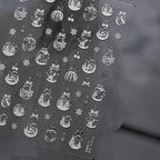 3D Christmas Cartoon Nail Art Sticker Decals