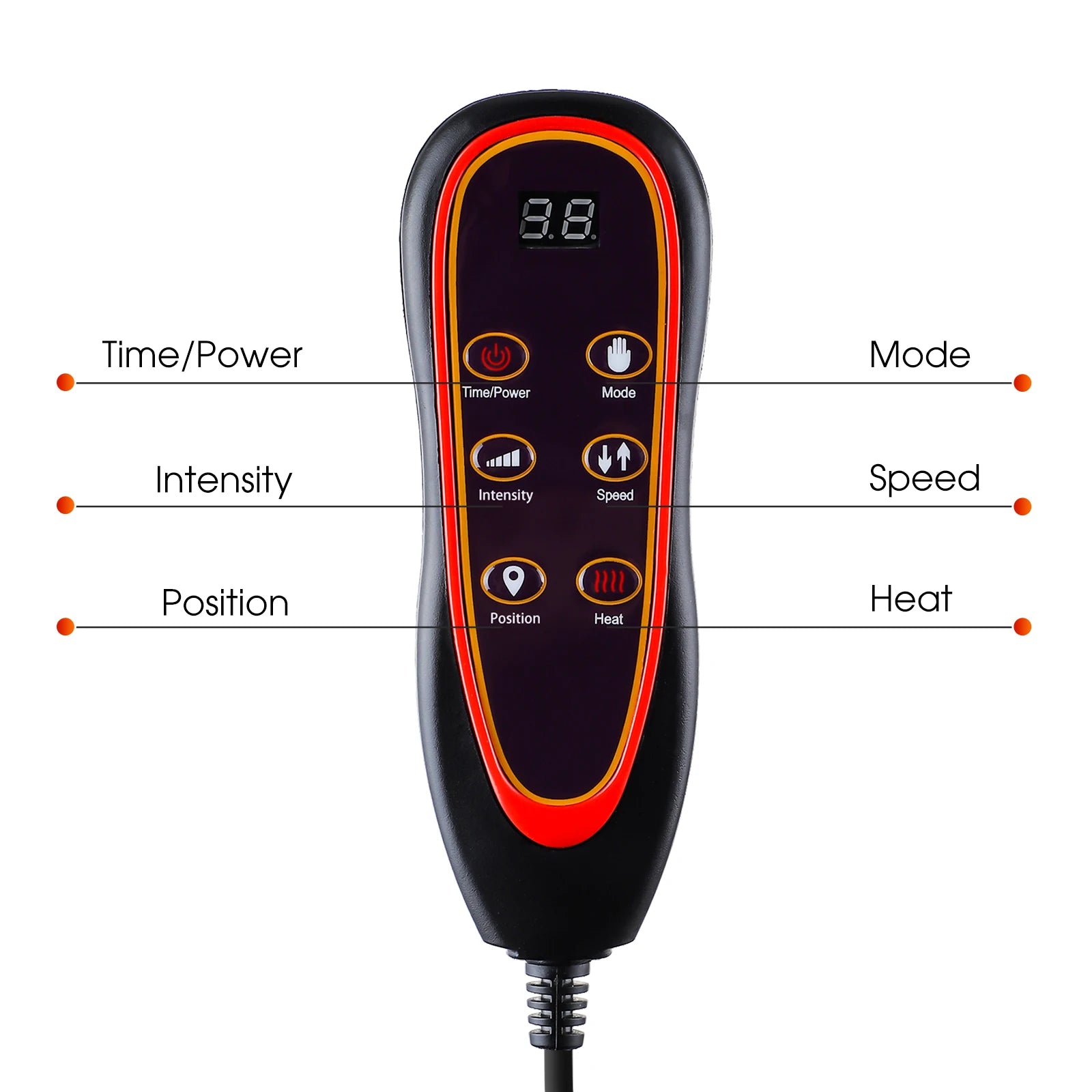 Full-Body Electric Heated Vibration Massage Chair Mat - 11
