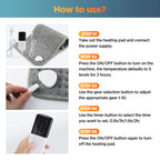 Electric Heating Pad for Back and Body Pain Relief