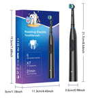 Rechargeable Rotating Electric Toothbrush with 4 Replacement Heads