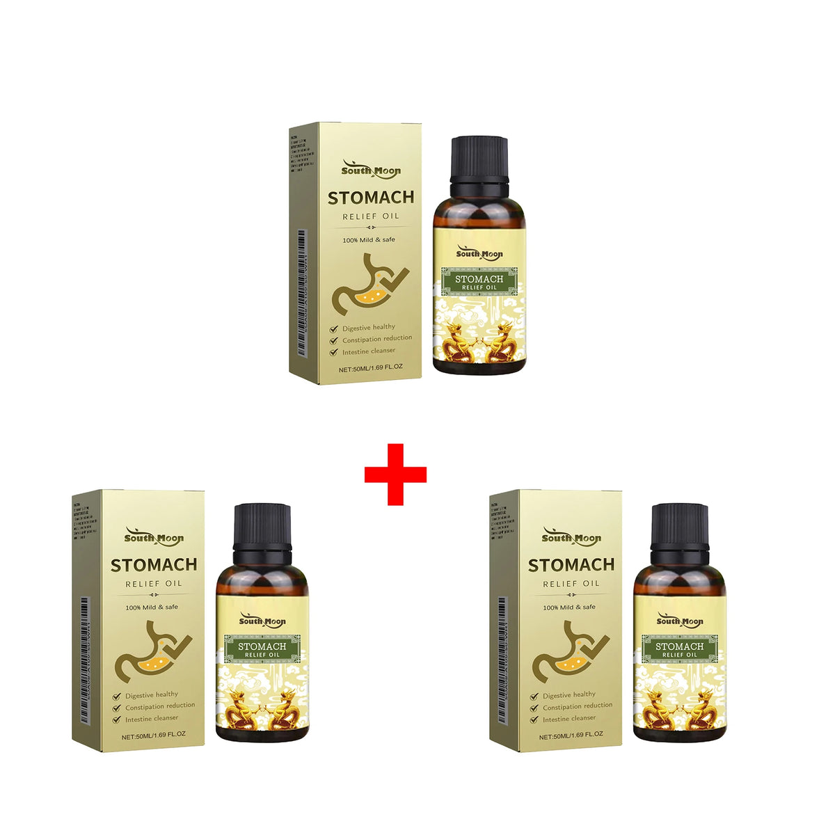 Herbal Abdominal Massage Oil for Natural Constipation Relief