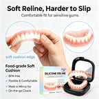 Comfort Fit Silicone Dentures Upper and Lower Set