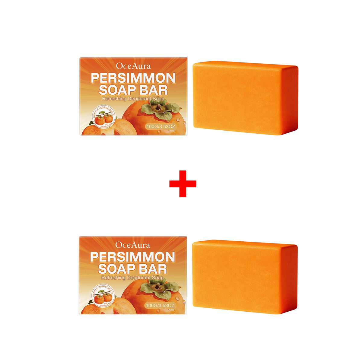 Natural Persimmon Extract Deodorizing Body Soap Bar