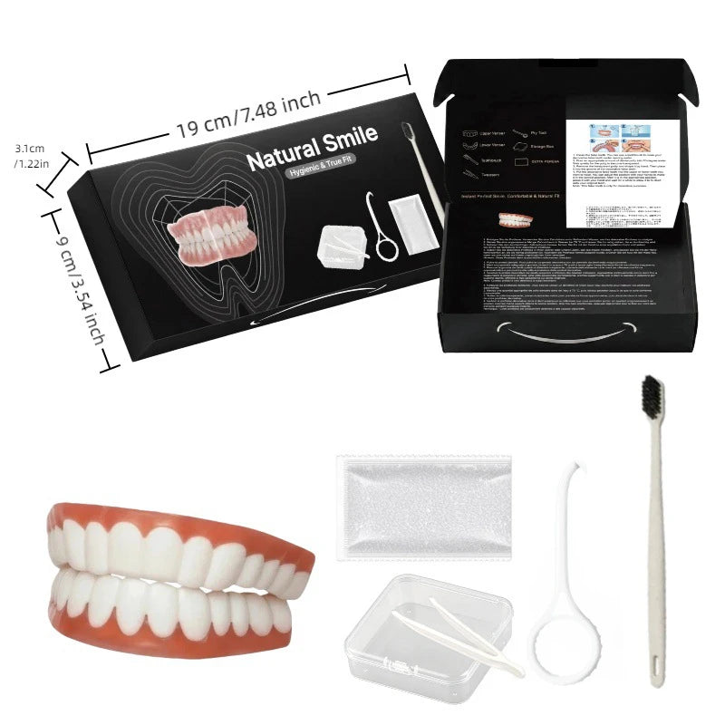 Comfortable Snap-On Veneer Dentures for Instant Smile Makeover