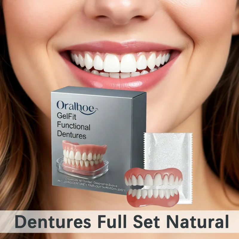 Temporary Cosmetic Denture Kit for Missing Teeth and Gaps