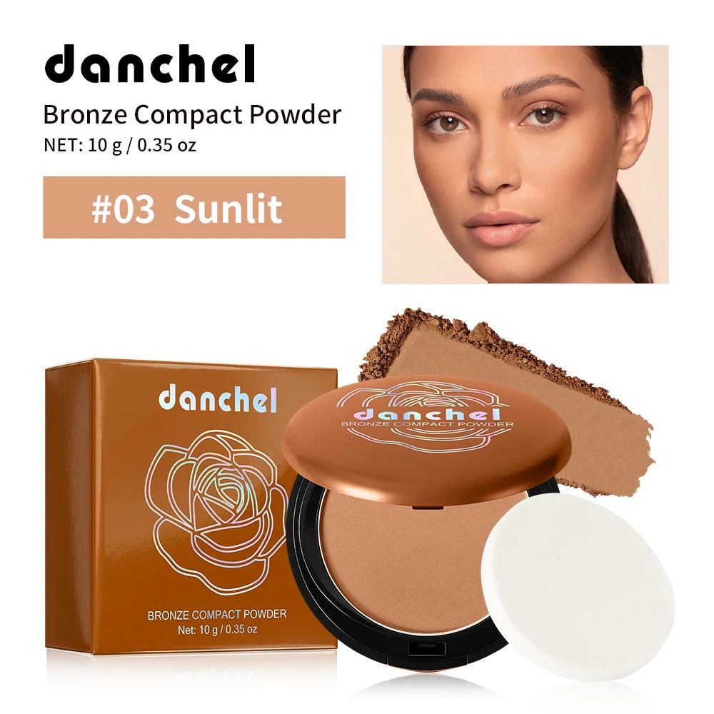 Matte Pressed Bronzer Powder for Sculpting and Face Contouring