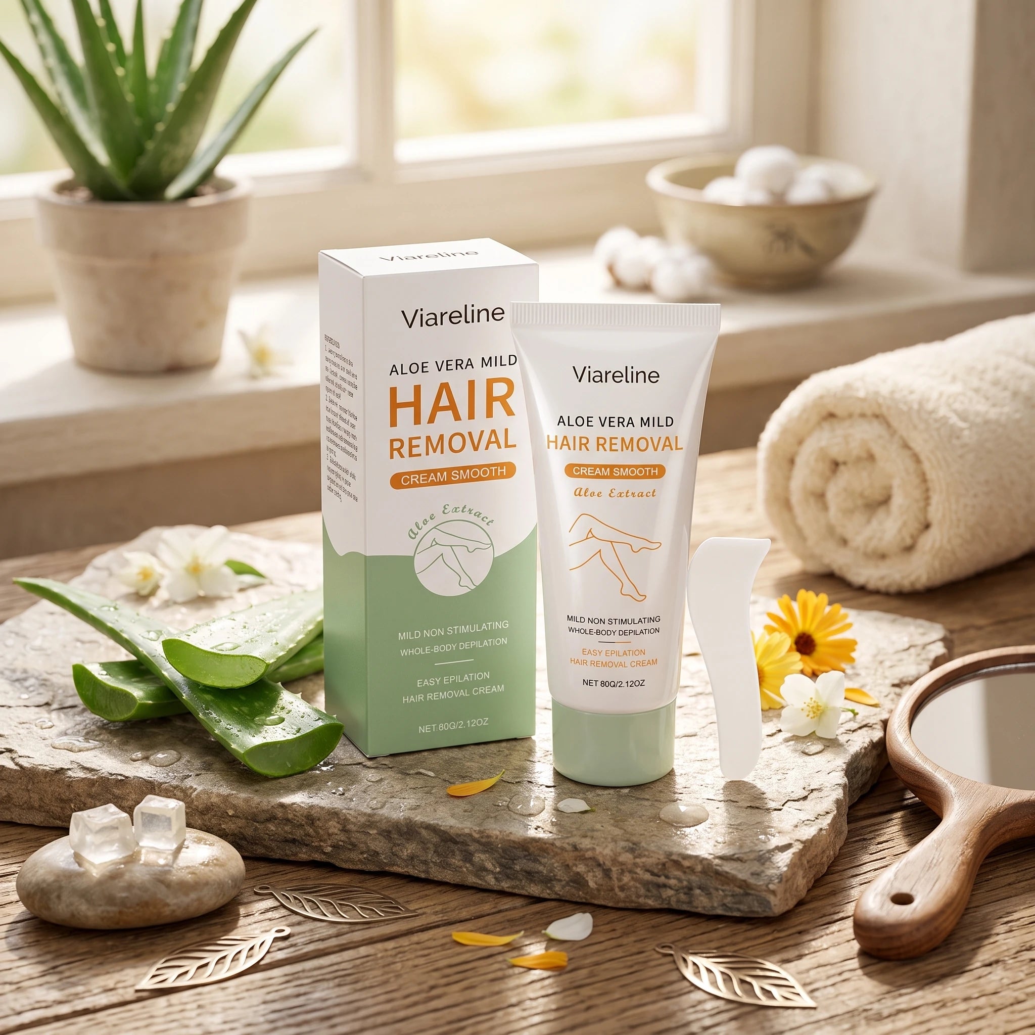 Aloe Vera Painless Hair Removal Cream for Whole Body - 3