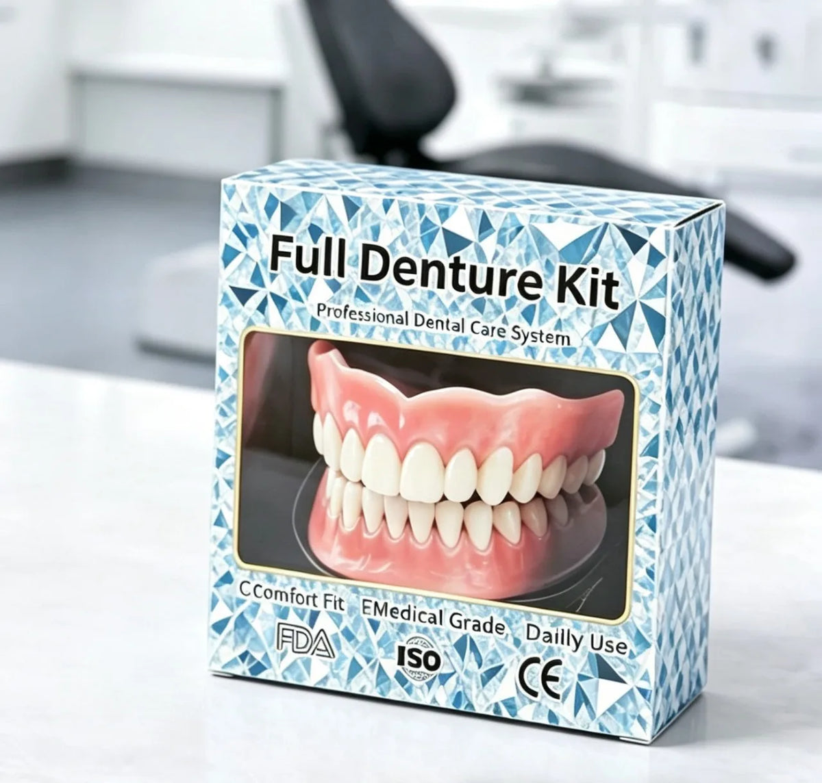 Natural Silicone Cosmetic Dentures for Instant Smile Restoration