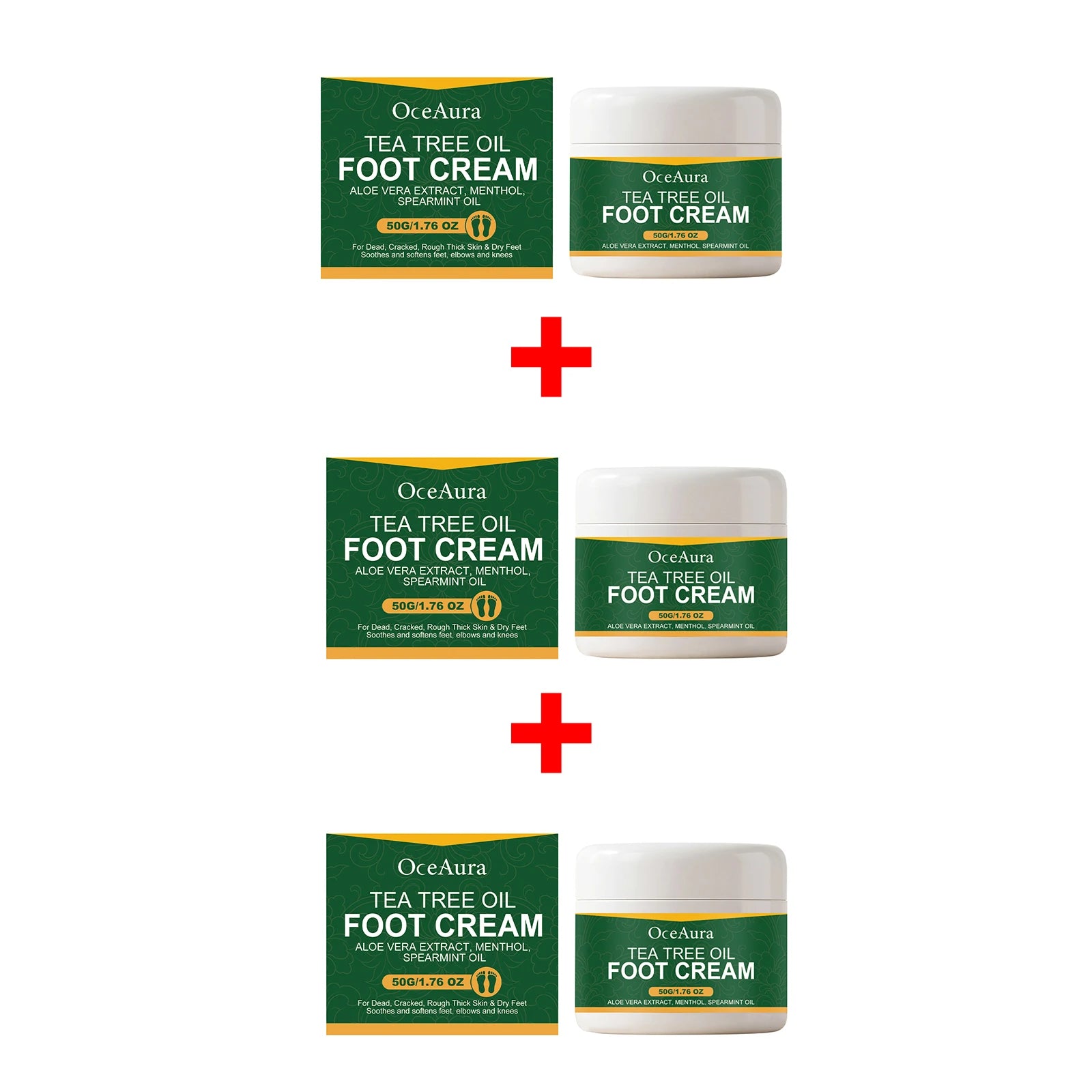 Tea Tree Oil Moisturizing Foot Cream for Cracked Heels - 16