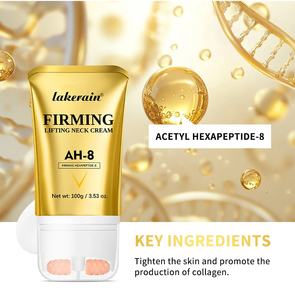 Firming and Lifting Neck Cream with Integrated Massage Roller
