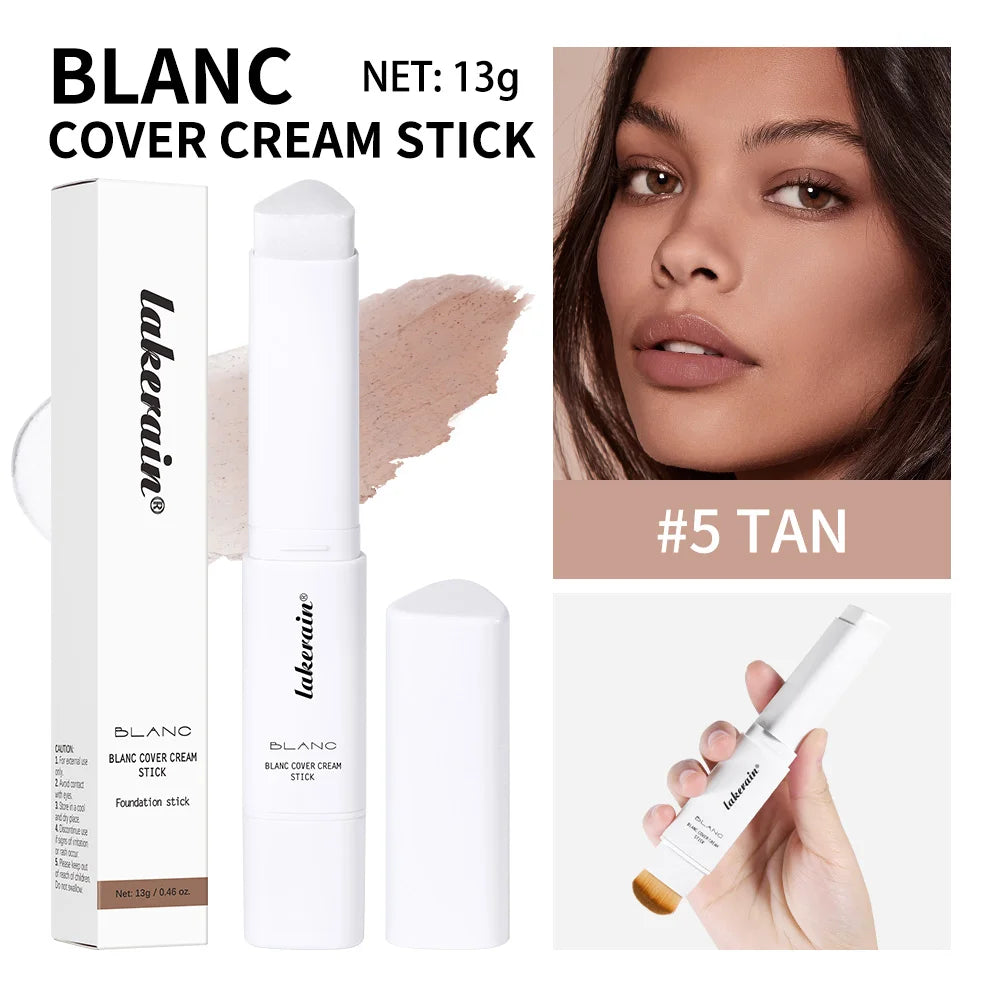 Color-Changing Foundation Stick with Detachable Blending Brush