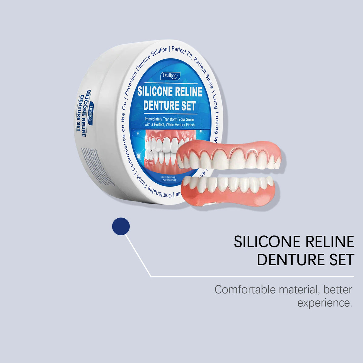 Temporary Silicone Denture Reline and Repair Kit