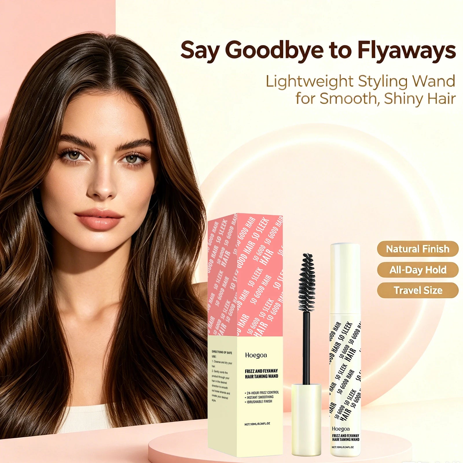 Anti-Frizz Hair Finishing Wand for Sleek Flyaway Control - 5