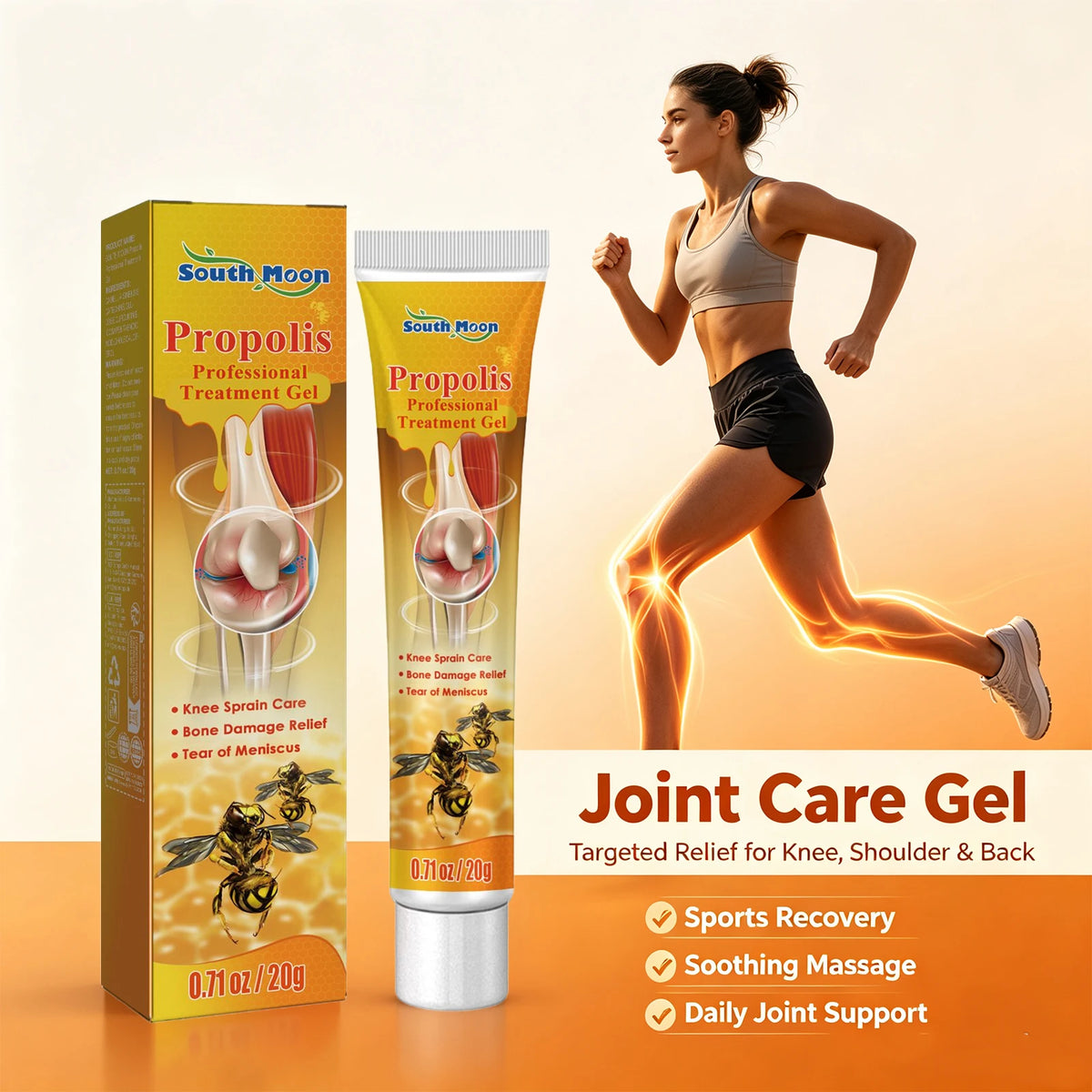 Propolis Cooling Joint and Muscle Massage Relief Gel