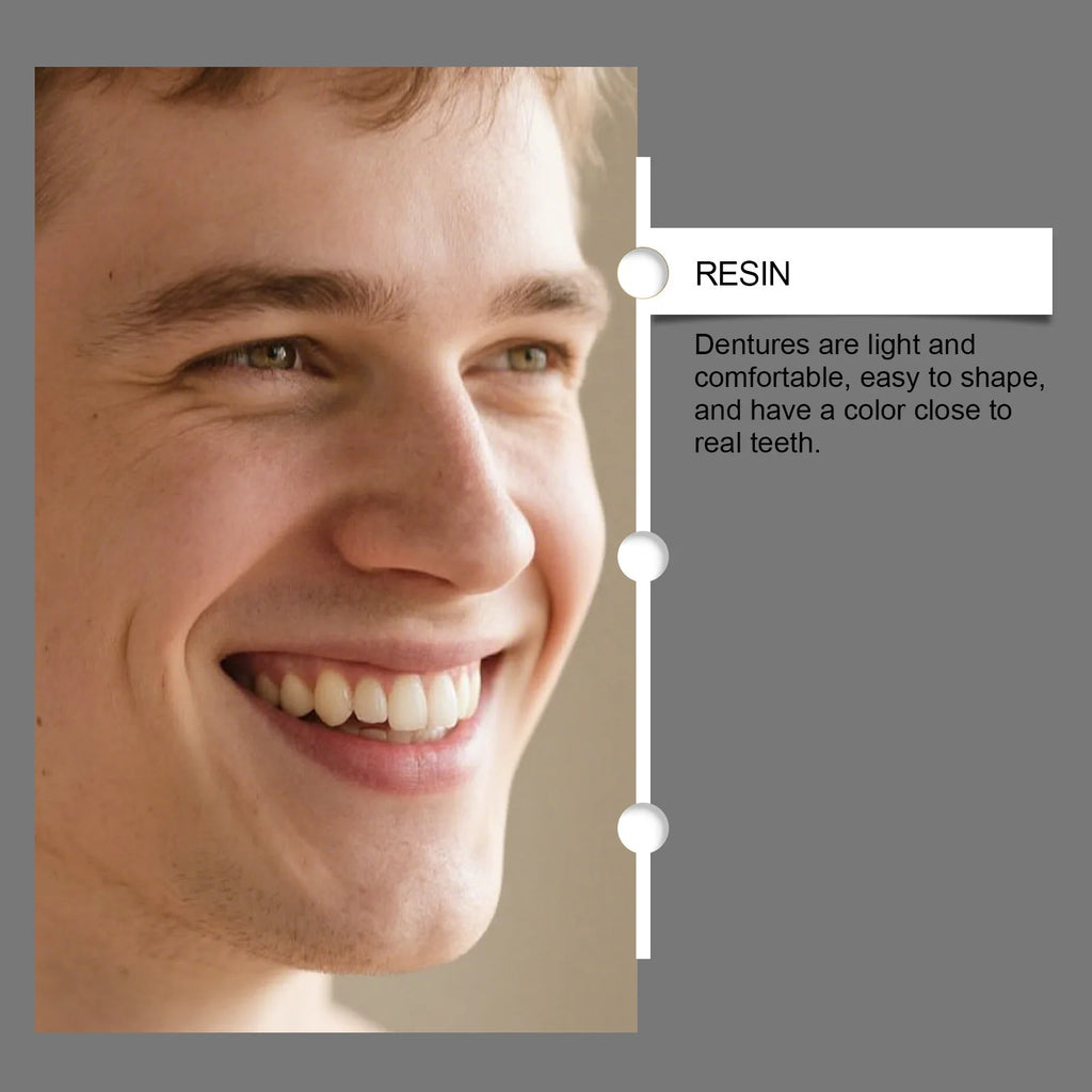 Instant Cosmetic Denture Kit for Upper and Lower Teeth