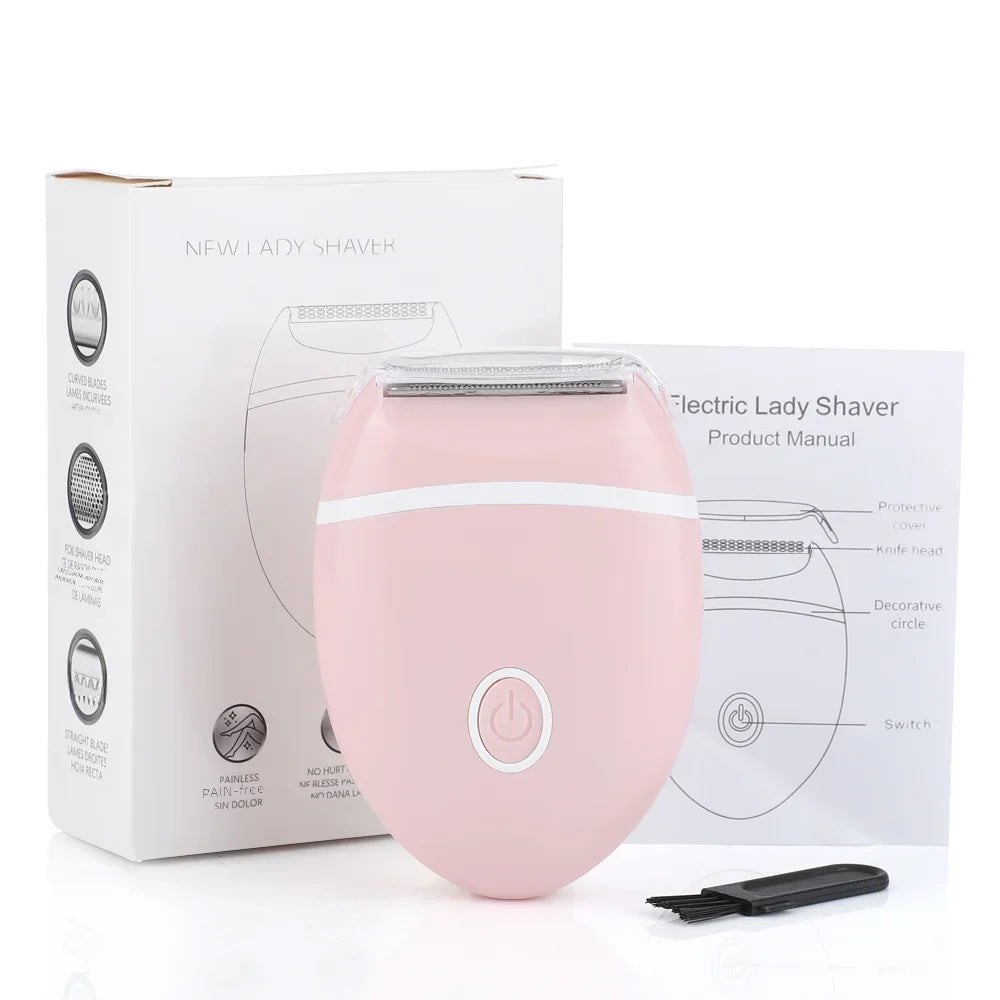 Compact Portable Electric Hair Removal Shaver for Women