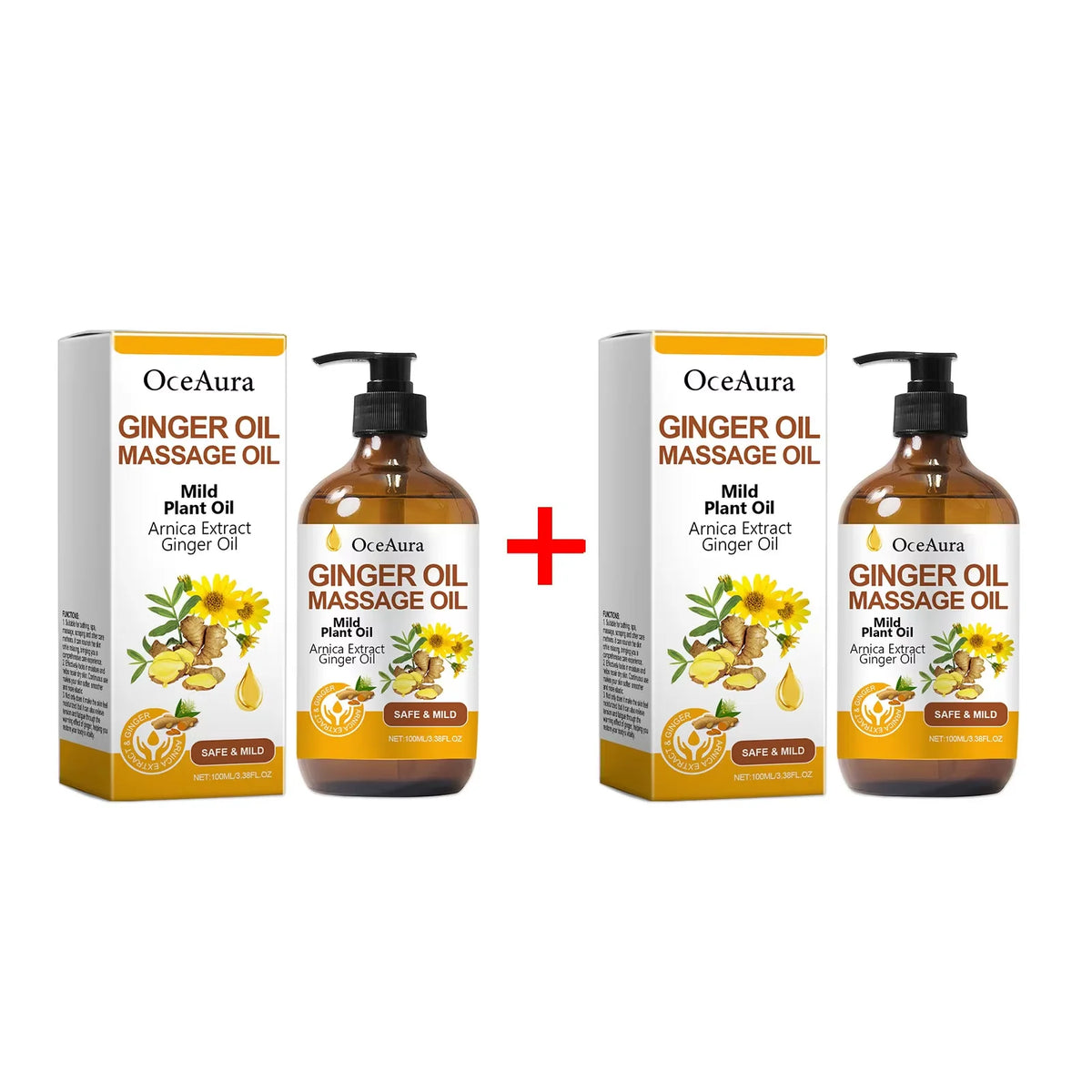 Ginger Essential Massage Oil for Muscle Relief and Skin Nourishment