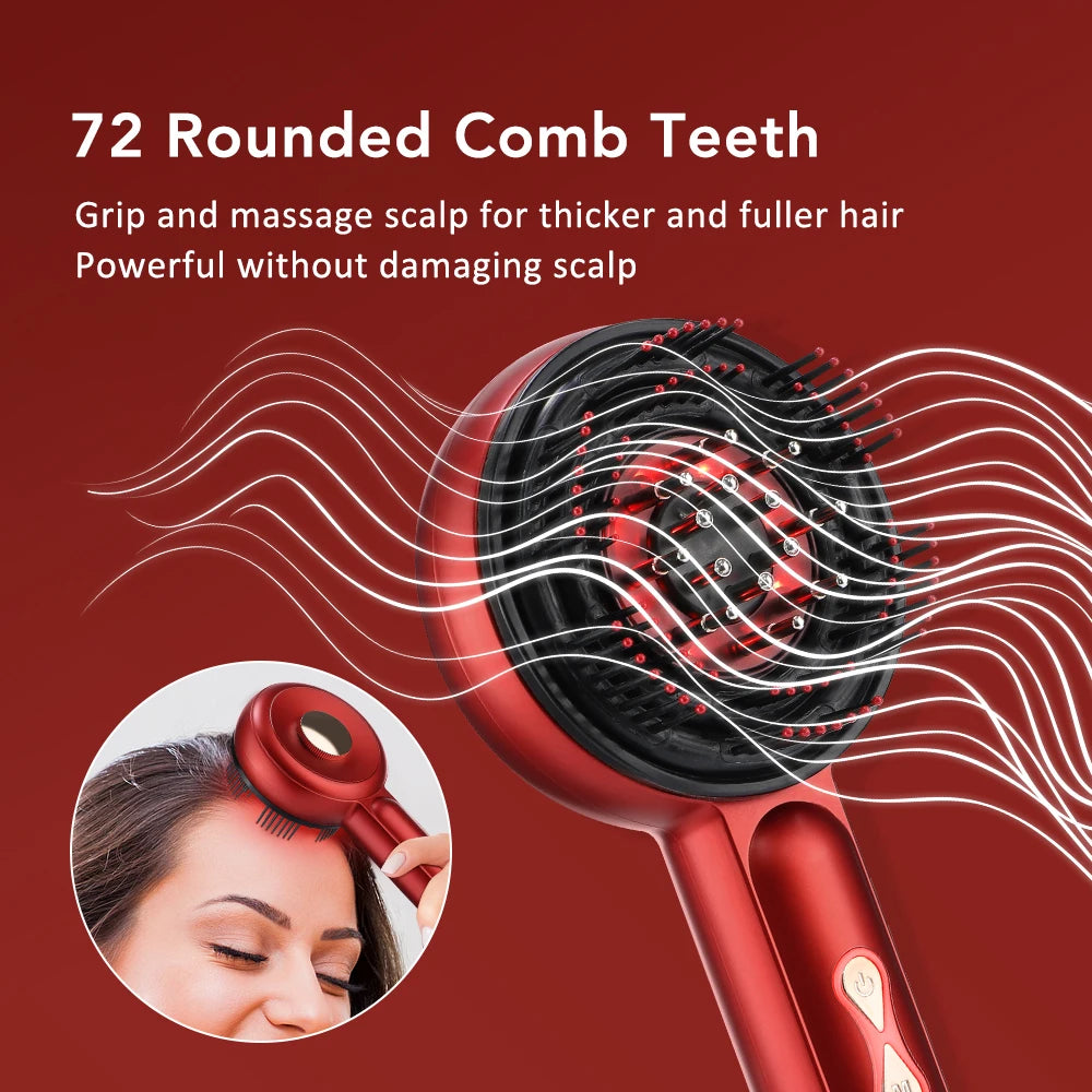 Electric Scalp Massage Comb with Essential Oil Applicator