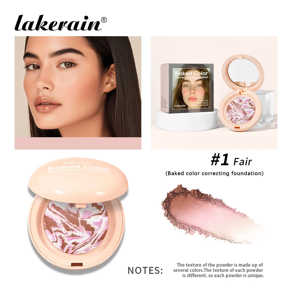 Baked Color Correcting Face Powder Foundation - 21