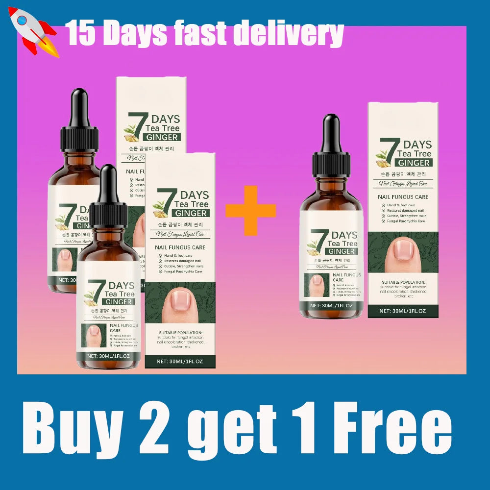 7-Day Tea Tree & Ginger Nail Repair & Fungal Care Solution