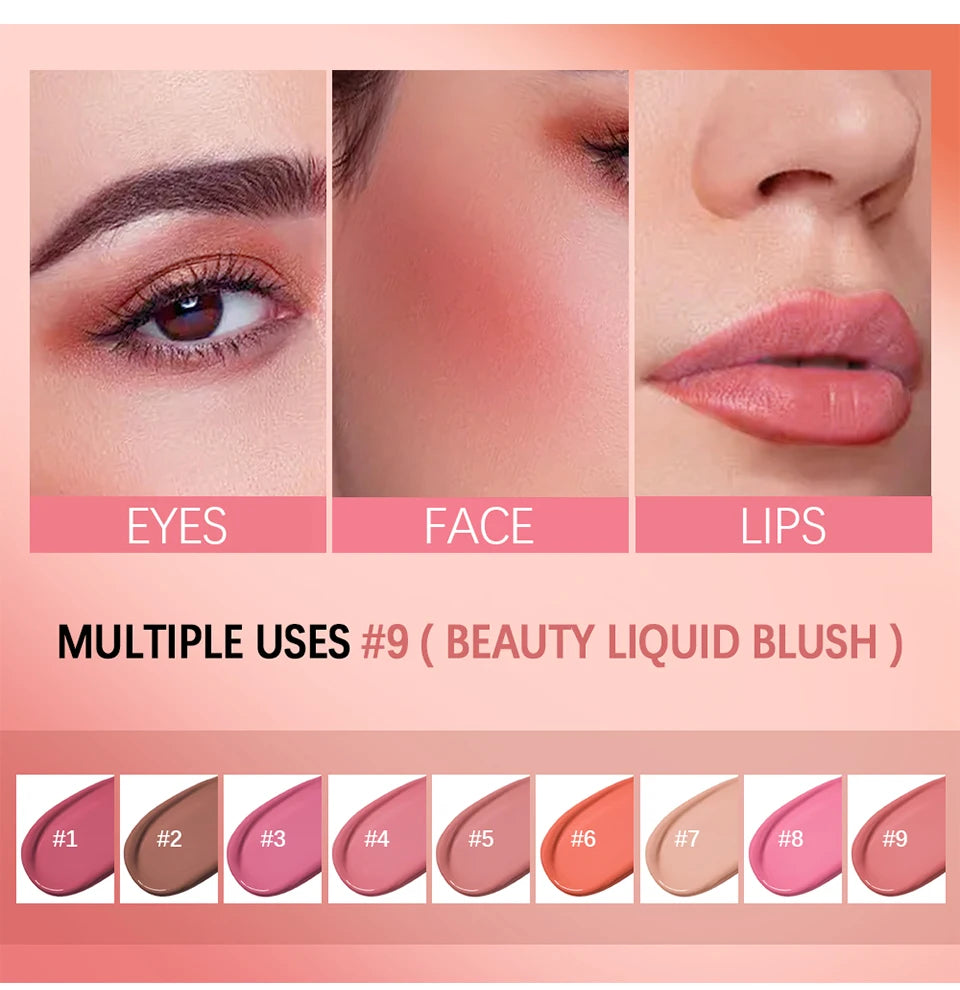 Waterproof Long-Lasting Liquid Cheek Blush - 13