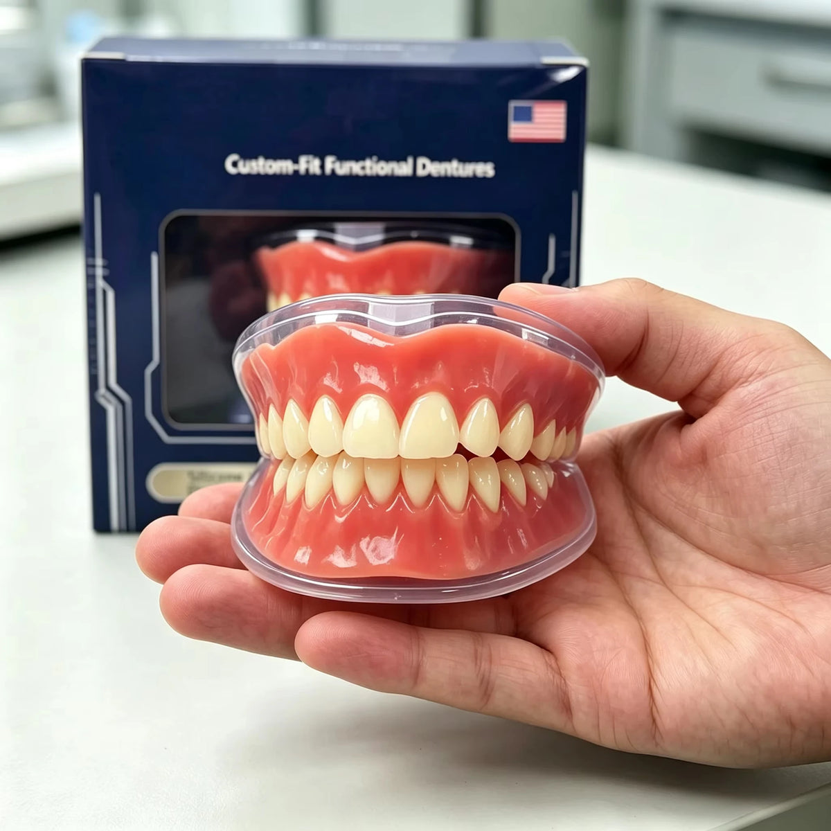 Suction-Retained Full Mouth Dentures for Seniors