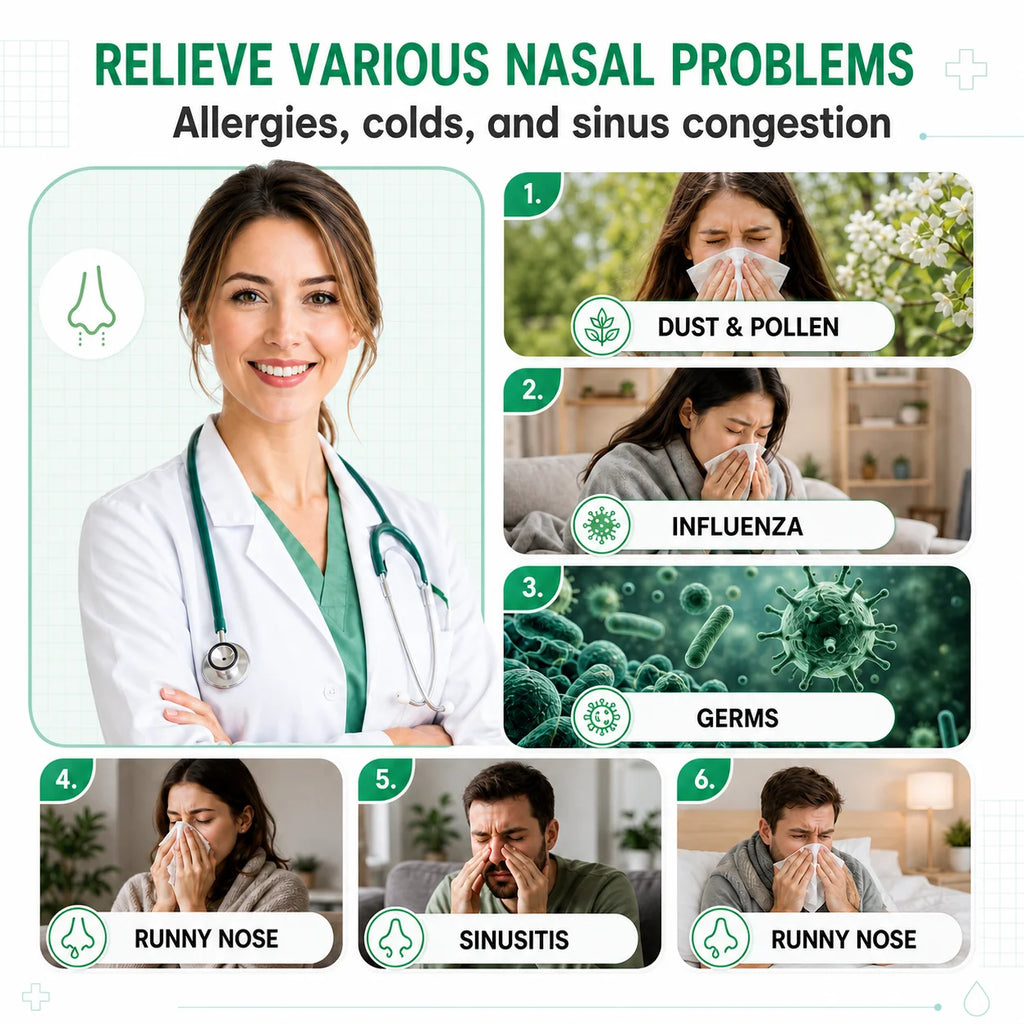 Electric Nasal Irrigator for Sinus Congestion Relief