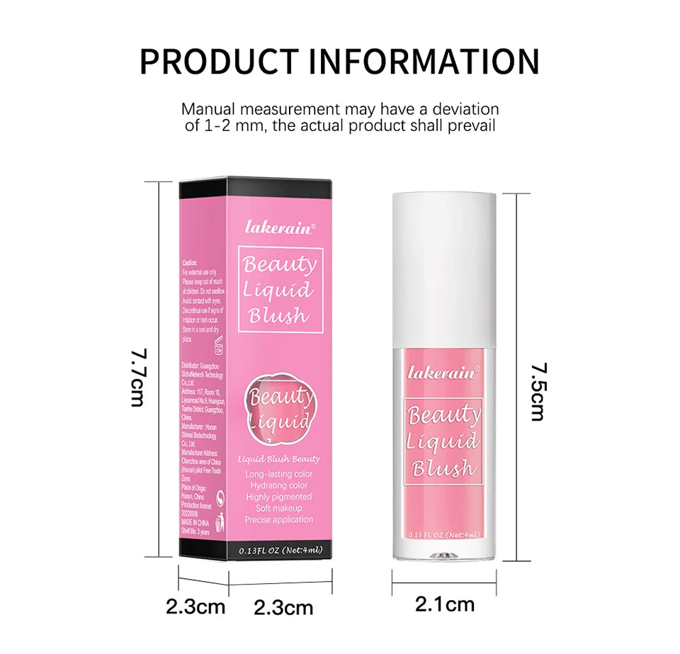 Waterproof Long-Lasting Liquid Cheek Blush - 16