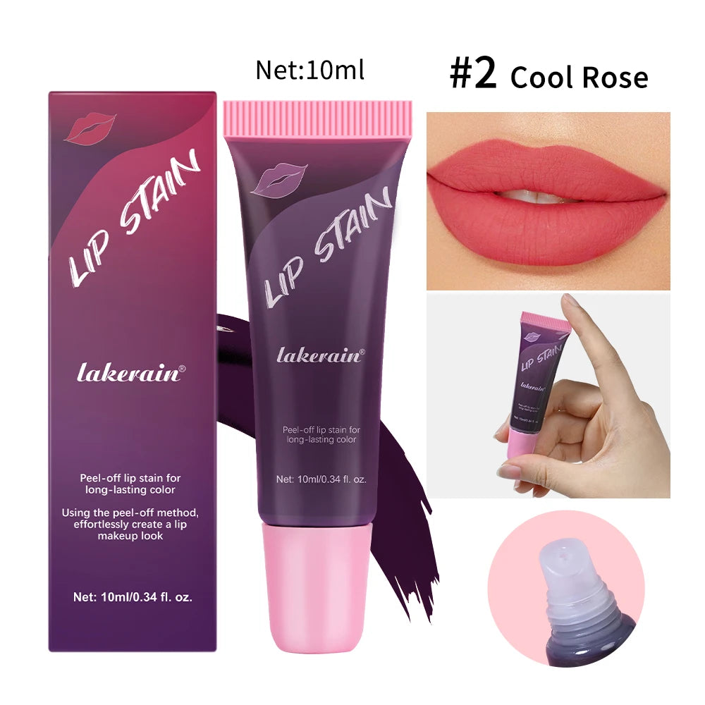 Waterproof Peel-Off Lip Stain Matte Tint